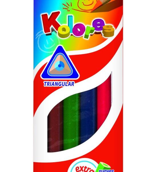 Pastelky KORES KOLORES trojhranné 6ks Pastelky s jemným a plynulým vedením.