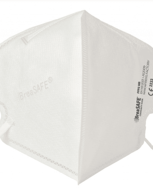 Respirátor FFP2 Premium NANO - česká výroba BreaSAFE bílý