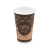 Kelímek papírový "Coffee to go" hnědý 420ml/50ks Kvalitní pevný papírový kelímek s potiskem