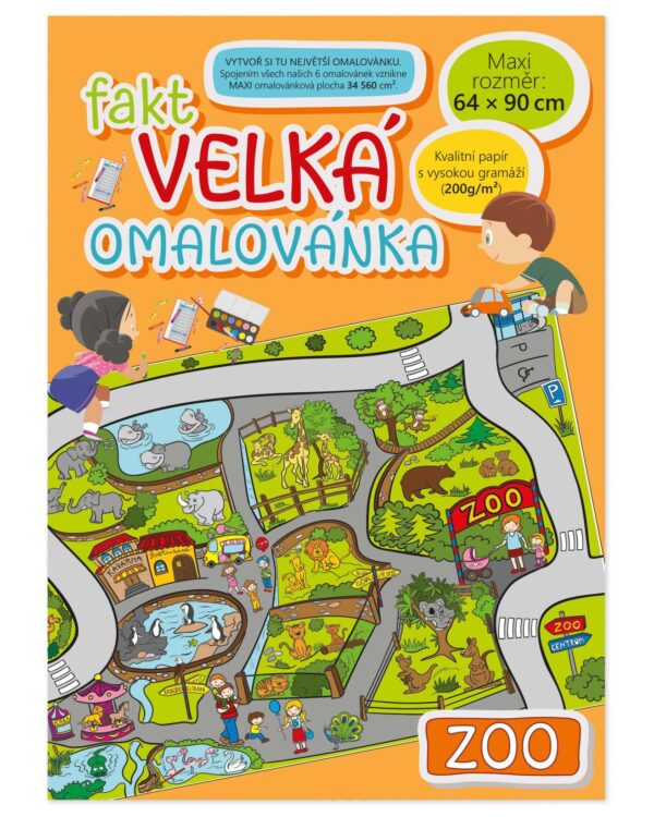 MAXI Velké omalovánky - ZOO Velkoformátové omalovánky