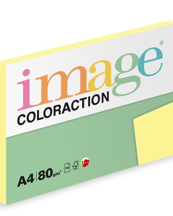Papír barevný Color A4/80gr Desert pastelově žlutý YE23 Kvalitní multifunkční barevný kopírovací papír vyznačující se výbornou potiskovatelností a perfektním rozložením barevných pigmentů.