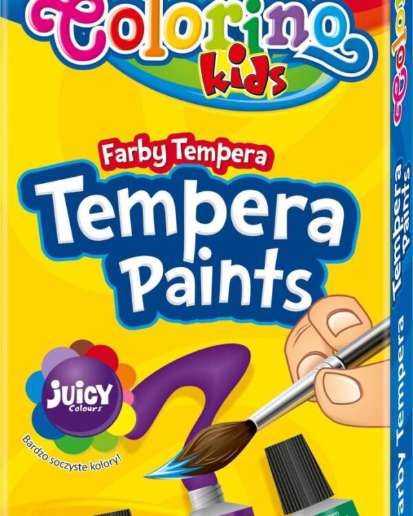 Barvy temperové Colorino 12 barev Školní temperové barvy jsou přilnavé
