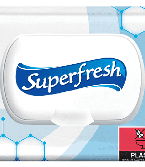 Vlhčené ubrousky 72ks Antibakteriální vlhčené ubrousky Superfresh jsou určeny pro každodenní čištění a dezinfenkci pokožky rukou i těla. Díky hypoalergennímu složení bez alkoholu jsou vhodné i pro dětskou pokožku. Jemný