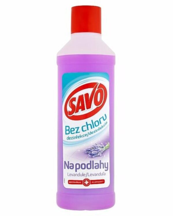 Savo dezinfekce bez chloru Levandule 1l Savo dezinfekční prostředek bez chloru – Levandule Tekutý čisticí a dezinfekční přípravek bez chloru nejen účinně likviduje bakterie