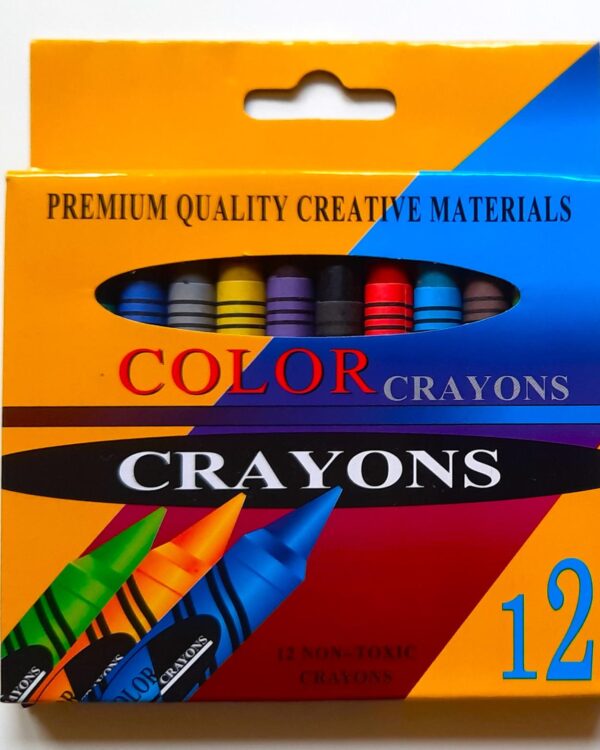 Pastelky voskové 12 barev Školní voskové pastelky obsahují 12 ks voskovek