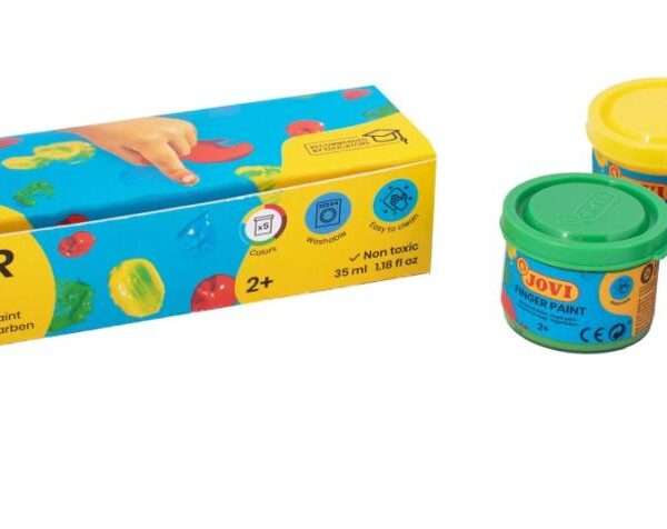 Prstové barvy JOVI 5x35ml - 540 Kvalitní prstové barvy na bázi přírodních ingrediencí se želatinovou strukturou