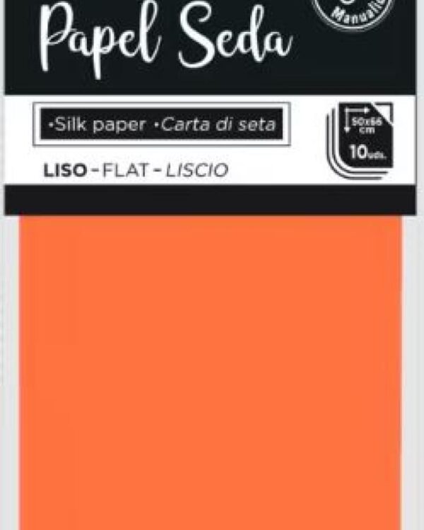 Hedvábný papír 17g oranžový 50x66/10 listů Hedvábný papír je jemný papír o gramáži 17g/m2 vhodný jako výplň do krabiček