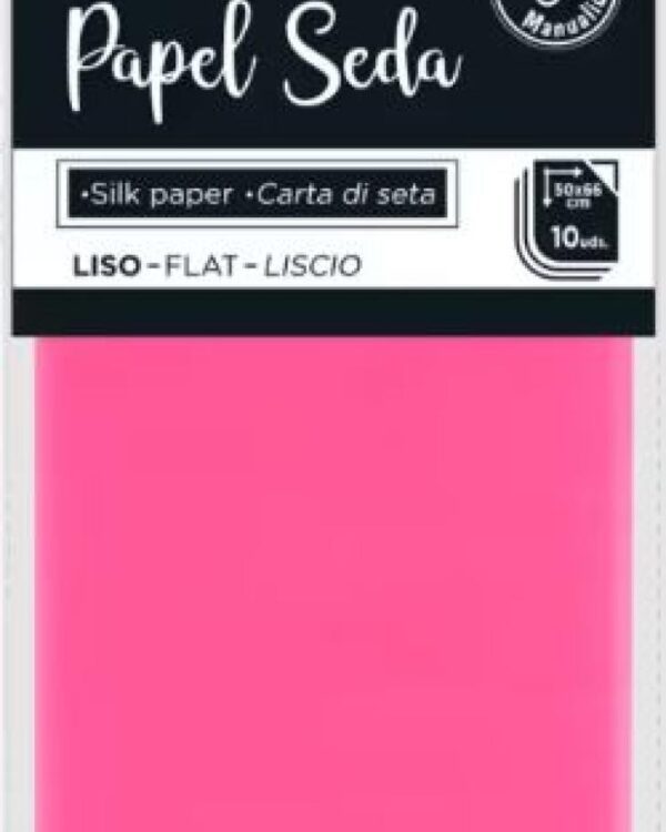 Hedvábný papír 17g tm. růžový 50x66/10 listů Hedvábný papír je jemný papír o gramáži 17g/m2 vhodný jako výplň do krabiček