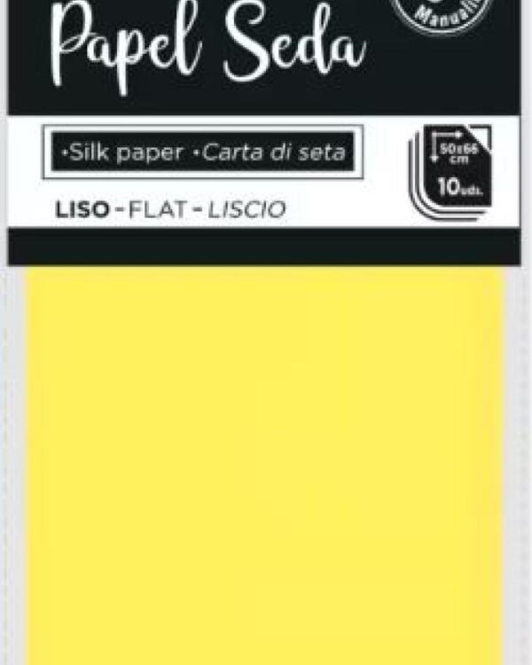 Hedvábný papír 17g žlutý 50x66/10 listů Hedvábný papír je jemný papír o gramáži 17g/m2 vhodný jako výplň do krabiček