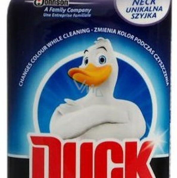 WC Duck tekutý gel odstraňovač vodního kamene 750 ml Čisticí tekutý gel Duck 100% odstraňovač vodního kamene odstraní pravidelným používáním vodní kámen z WC mísy navždy. 5 x lepší účinnost proti vodnímu kameni. Mocné složení