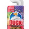 WC Duck tekutý gel 750ml Tropical Čisticí tekutý gel Duck Tropical na WC mísu s příjemnou květinovou vůní. Kompletní čištění WC mísy