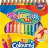 Pastelky Colorino trojhranné JUMBO 12 barev Pastelky mají délku 17