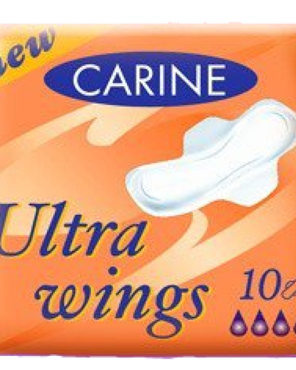 Dámské vložky Carine ultra s křidélky 9ks Dámské hygienické vložky Carine Ultra Wings s křidélky. Ultra tenké jednotlivě balené vložky s křidélky s vysokou absorpční schopností.