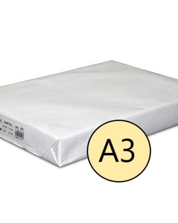 Kreslicí karton bílý A3/180g/200lis Kartony pro využití ve výtvarných školách a grafických studiích