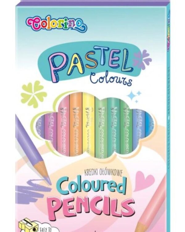 Pastelky Colorino kulaté 10 barev pastel Kvalitní klasické pastelky pro extra měkké kreslení pastelovými barvami.