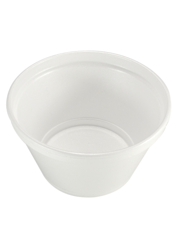 Termo miska polévková kulatá bílá 330ml/25ks Termo pěnová miska na polévku / pěnová miska na zmrzlinu 330 ml (polystyrenová jednorázová miska) je ideální pro balení hotových jídel a potravin. Termo (EPS) jednorázová miska je levný a praktický obal