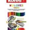 Pastelky KORES KOLORES DUO trojhranné oboustranné 12 ks Pastelky s jemným a plynulým vedením.