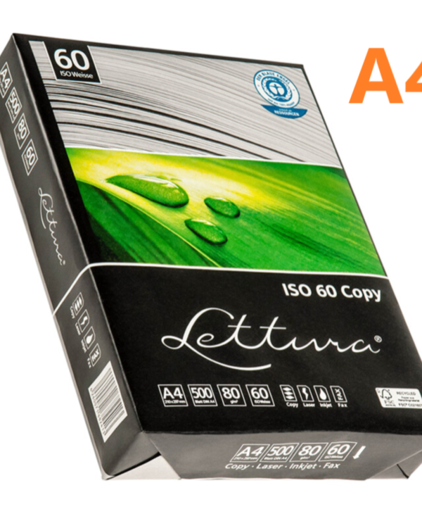 Lettura EKO A4/80gr xerografický papír/500 listů Vysoce kvalitní 100% recyklovaný papír