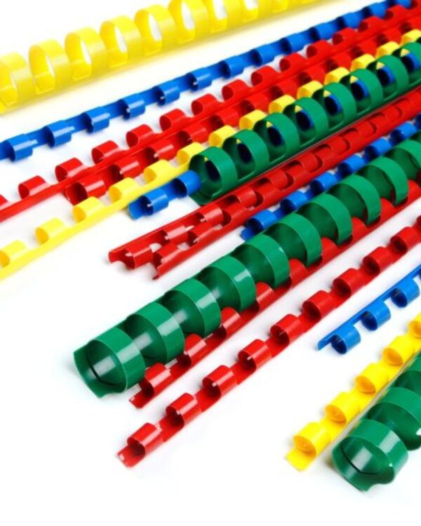 Krou. hřbet 22mm bílá/50ks Plastové kroužkové hřbety 22mm