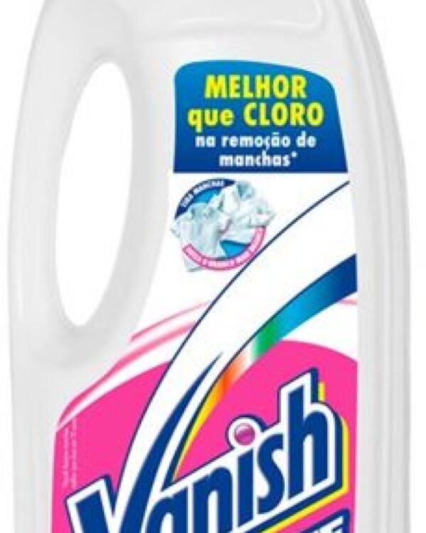 Vanish na praní tekutý bílý 1l Vanish tekutý odstraňovač skvrn na bílé prádlo. Funguje na většinu skvrn