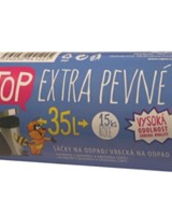 Sáček do koše 35l/15ks LDPE extra pevné Sáček do koše z LDPE extra pevný