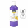 Barvy na textil CREALL 250ml fialová Textilní barvy na bázi akrylu nabízí dokonalé krytí a snadné nanášení. Pomocí štětce a barev vykreslete obrázek přímo na textil. Nechte zaschnout 2 hodiny. Zafixujte pomocí žehličky ze zadní lícové strany. Díky fixaci zůstanou vaše výtvory odolné a stálobarevné. Lze prát na 30 °C