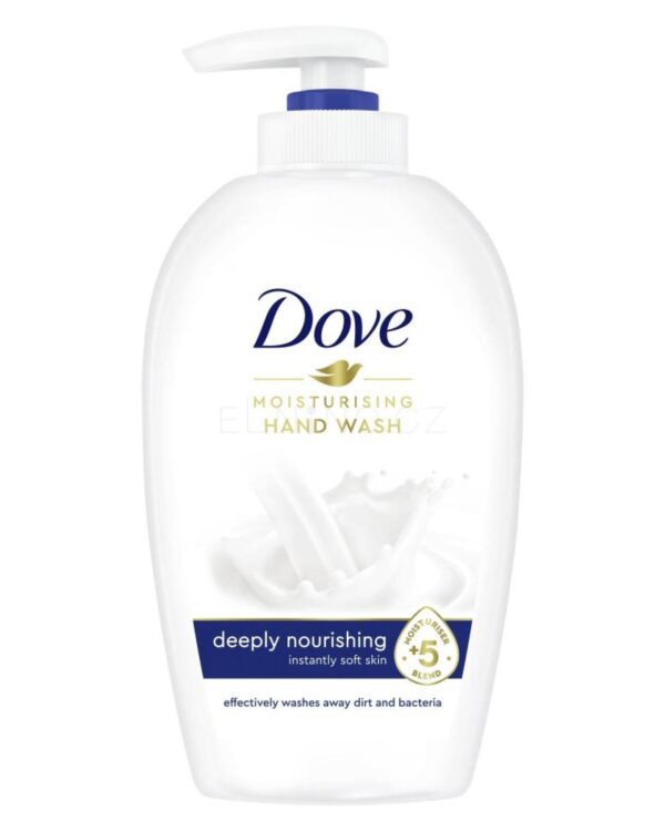 Tekuté mýdlo Dove s pumpičkou 250ml Tekuté krémové mýdlo Dove jemně čistí Vaše ruce a během umývání pomáhá chránit pokožku před vysušením