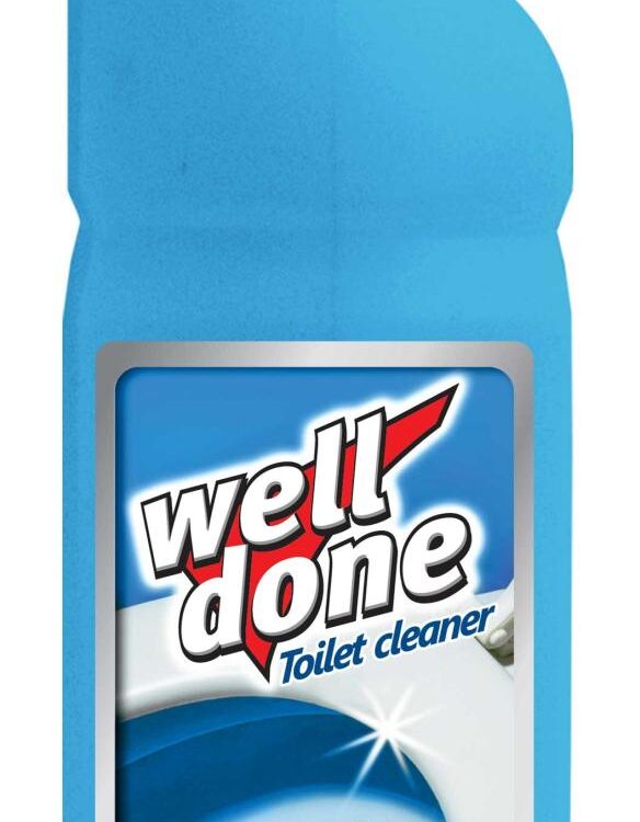 WELL DONE WC čistič 1l Oceán Vynikající koncentrovaný čistič se svěží vůní účinně odstraňuje vodní kámen