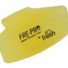 WC závěs vonný FRE-PRO Citrus/žlutý Díky jedinečnému provedení lze tento vonný závěs od značky FRE-PRO umístit na nejrůznější místa. Unikátní materiál