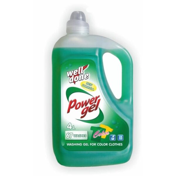 WELL DONE Fine gel na praní na barevné 4l/67 PD Tento prací gel na barevné prádlo je vhodný na ruční praní i praní v pračce. Má dobré odmašťovací schopnosti