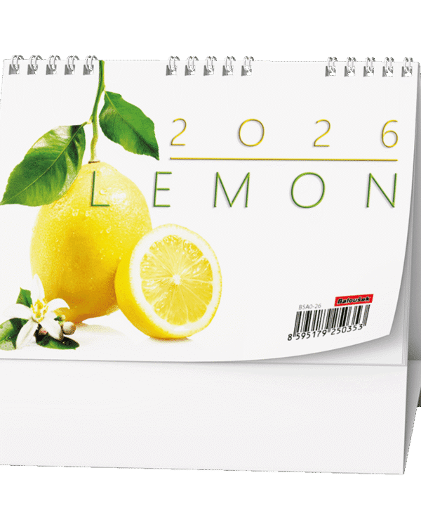 Kalendář stolní pracovní čtrnáctidenní Lemon BSA0 České čtrnáctidenní  jmenné kalendárium 