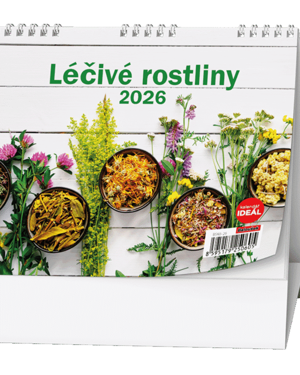 Kalendář stolní Ideál týdenní Léčivé rostliny BSK6 České týdenní jmenné kalendárium