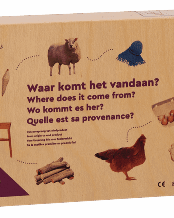 Hra Odkud to pochází? Nechte děti pozorně prozkoumat konečný produkt a položte jim otázku: „Odkud pochází náš sýr a mléko?" Děti třídí volné karty s jednotlivými konečnými produkty a poté se je snaží uspořádat do správného pořadí. Pro uvedení této aktivity a se zaměřením na smysly by bylo ideální ukázat dětem sušené čajové lístky