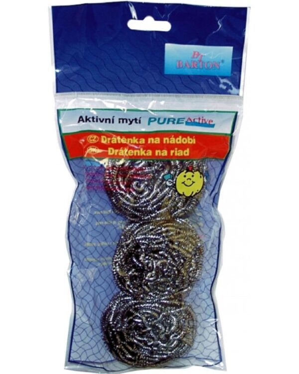 Drátěnka nerez kov 3ks Drátěnka na nečistoty