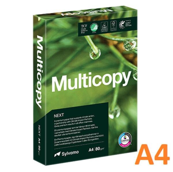 MULTI COPY "A" NEXT A4/80gr xerografický papír/500listů MULTI COPY "A" NEXT A4/80gr xerografický papír/500listů MULTI COPY "A" NEXT je snadno použitelný prémiový papír se skvělou průchodností