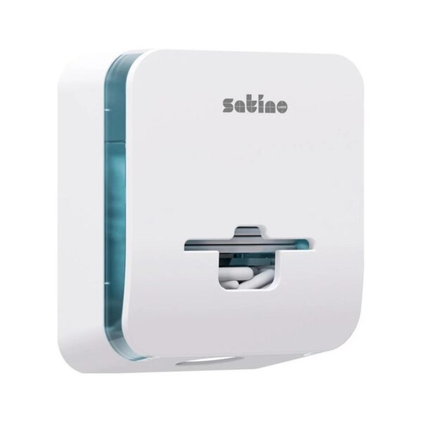 Zásobník dámské hygieny Zásobník dámské hygieny Elegantní zásobník na vložky a tampony představuje praktické a estetické řešení pro hygienu na toaletách a v koupelnách. Nabízí 3 v 1 uspořádání (sáčky