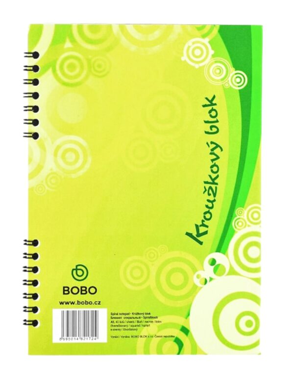 Blok kroužkový College BOBO A5 čtvereček