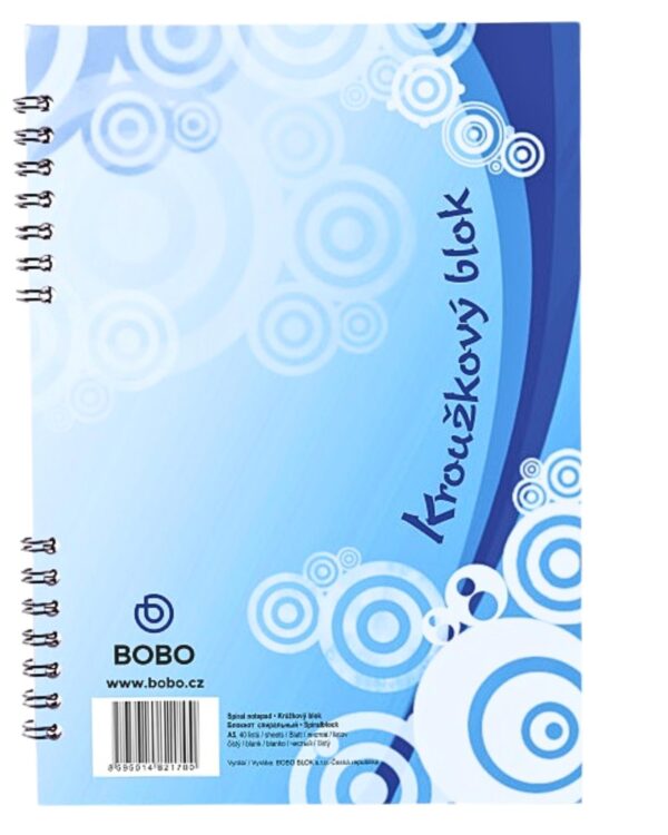 Blok kroužkový College BOBO A5 čistý