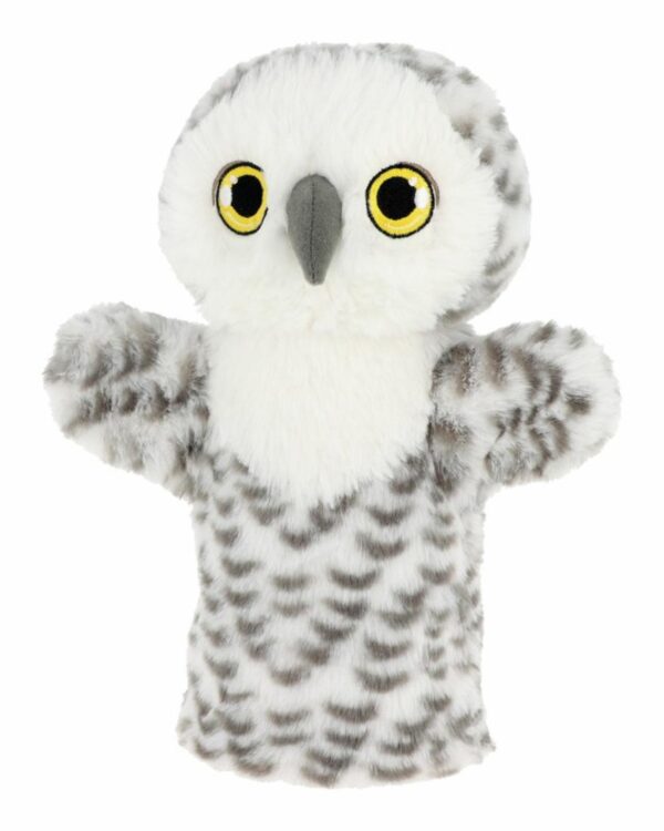 Plyšový maňásek na ruku 27cm - sova Roztomilý plyšový maňásek na ruku s motivem zvířátka od renomované značky Keel Toys z ekologické kolekce Keeleco. Hra s maňáskem u dětí podporuje motorické dovednosti