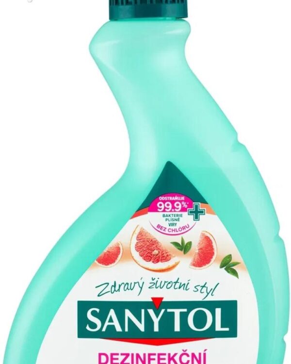 Sanytol univerzální čistič a dezinfekce 500ml - Grep Vylepšená receptura univerzálního prostředku s vůní grapefruitu