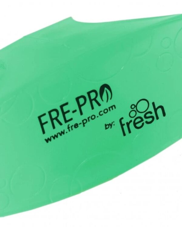 WC závěs vonný FRE-PRO Cucumber Melon/zelený Díky jedinečnému provedení lze tento vonný závěs od značky FRE-PRO umístit na nejrůznější místa. Unikátní materiál
