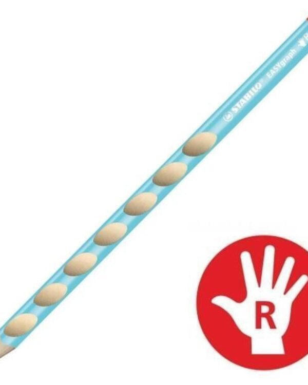 Tužka školní Stabilo EASY pravá mix barev STABILO EASYgraph je první ergonomická tužka ve speciálních verzích pro praváky. Trojúhelníkový tvar a neklouzavé úchopové plošky po celé délce tužky pomáhají vašemu dítěti naučit se