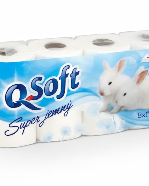 Toaletní papír 200 3vrs. Q Soft bílý Kvalitní jemný toaletní papír 