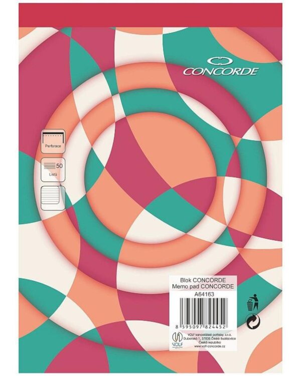 Blok lepený Concorde A5 linka