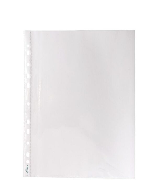 Obal závěsný A4 čirý 45mi/100ks hraňte své dokumenty s prospektovými obaly Concorde A4. Hladký povrch