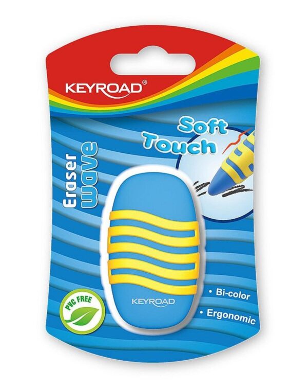 Pryž školní KEYROAD Wave mix barev Poznejte novou úroveň gumování s pryží Keyroad Wave. Její inovativní vlnitý design není jen stylový