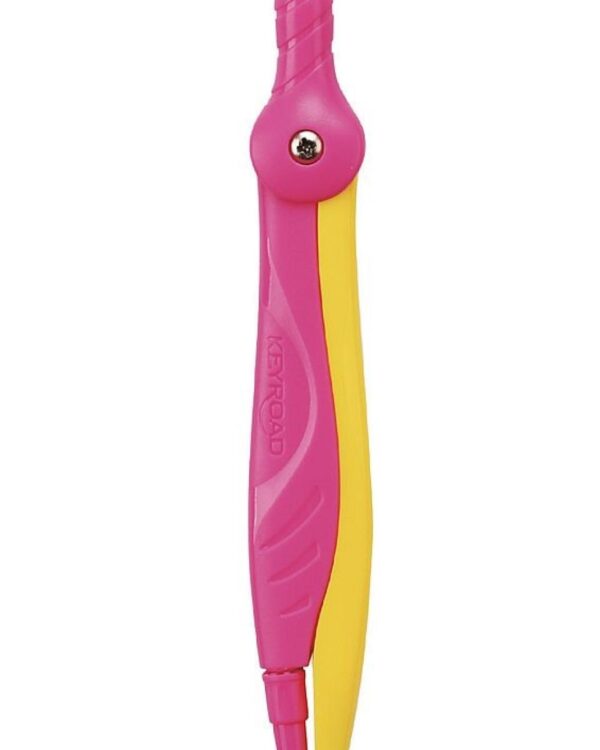 Kružítko KEYROAD Flow růžové Kvalitní školní růžové kružítko Keyroad Flow s ergonomickým úchopem pro snadné a přesné rýsování. Bezpečné provedení ideální pro žáky základních škol. Baleno v praktickém blistru.