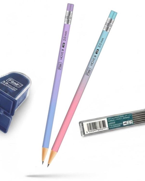 Mechanická tužka Versatilka 2x + ořezávátko + tuhy 6ks Hledáte dokonalý nástroj pro skicování