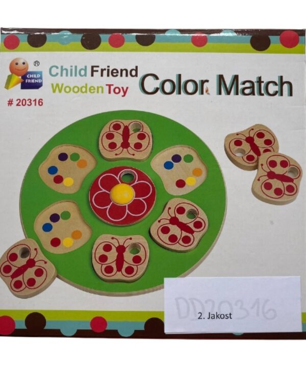 Hra Barevní motýlci Zboží II. jakosti: Produkt byl využit jako předváděcí kus