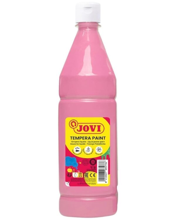 Barvy temperové JOVI 1lt světle růžová - 51105 Temperové barvy JOVI PREMIUM nejvyšší kvality obsahují vysoké množství přírodního pigmentu